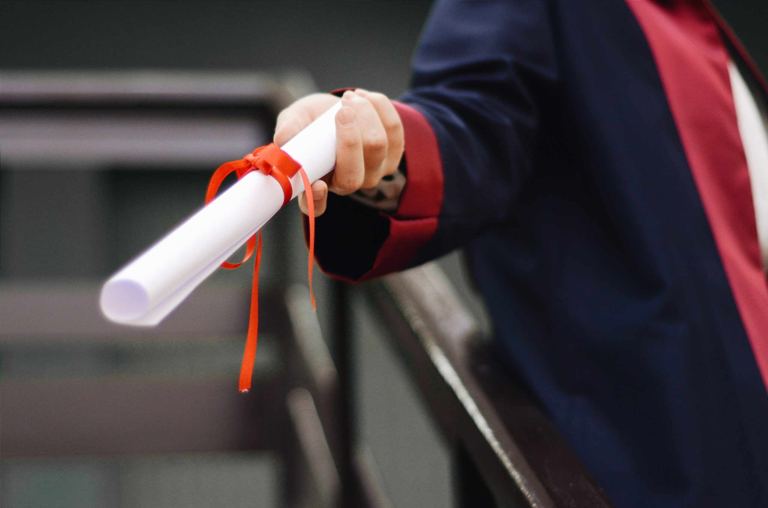 certified person holding a certificate